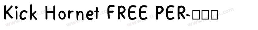 Kick Hornet FREE PER字体转换